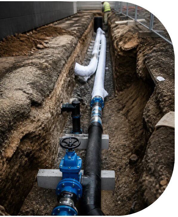 Реконструкция водопровода в Лесне для домов и объектов