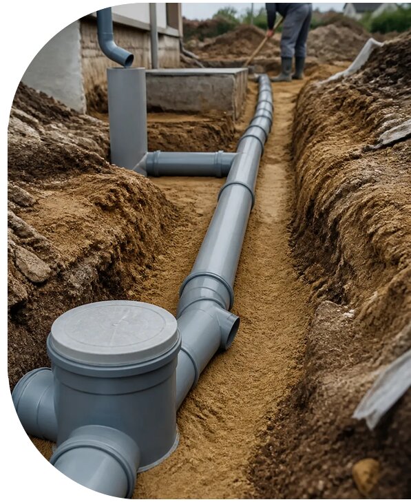 Прокладка канализационных труб в Лесне от 1040 р. | АПаруса-Лсн