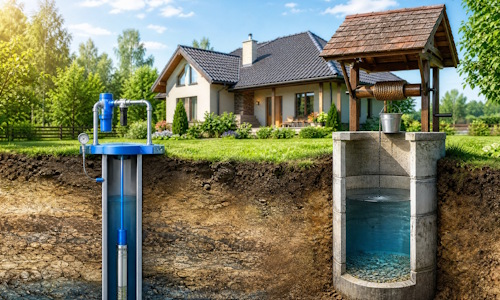 Автономное водоснабжение загородного дома Лесной: скважина или колодец